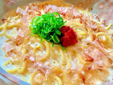 フワフワ♡トロトロ〜納豆パスタ╰(*´︶`*)╯♡